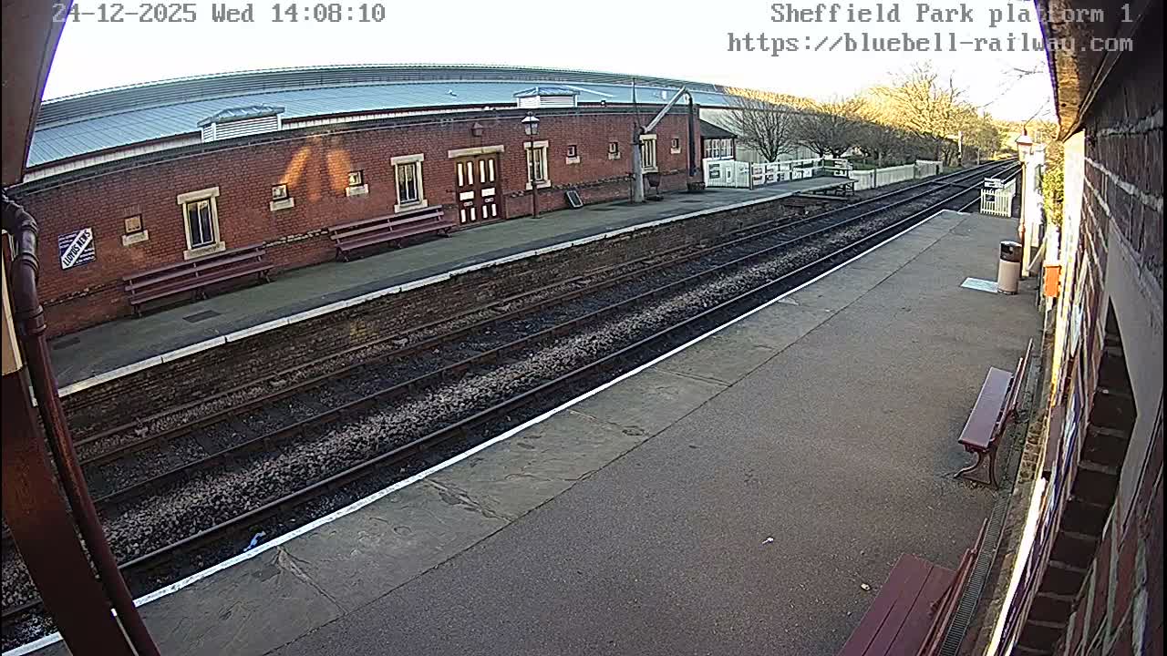 Platform 1 East Sheffield Green, Bluebell Railway, Sheffield Park Station  Live Cam - Uckfield, Wealden, East Sussex, South East, England, United Kingdom