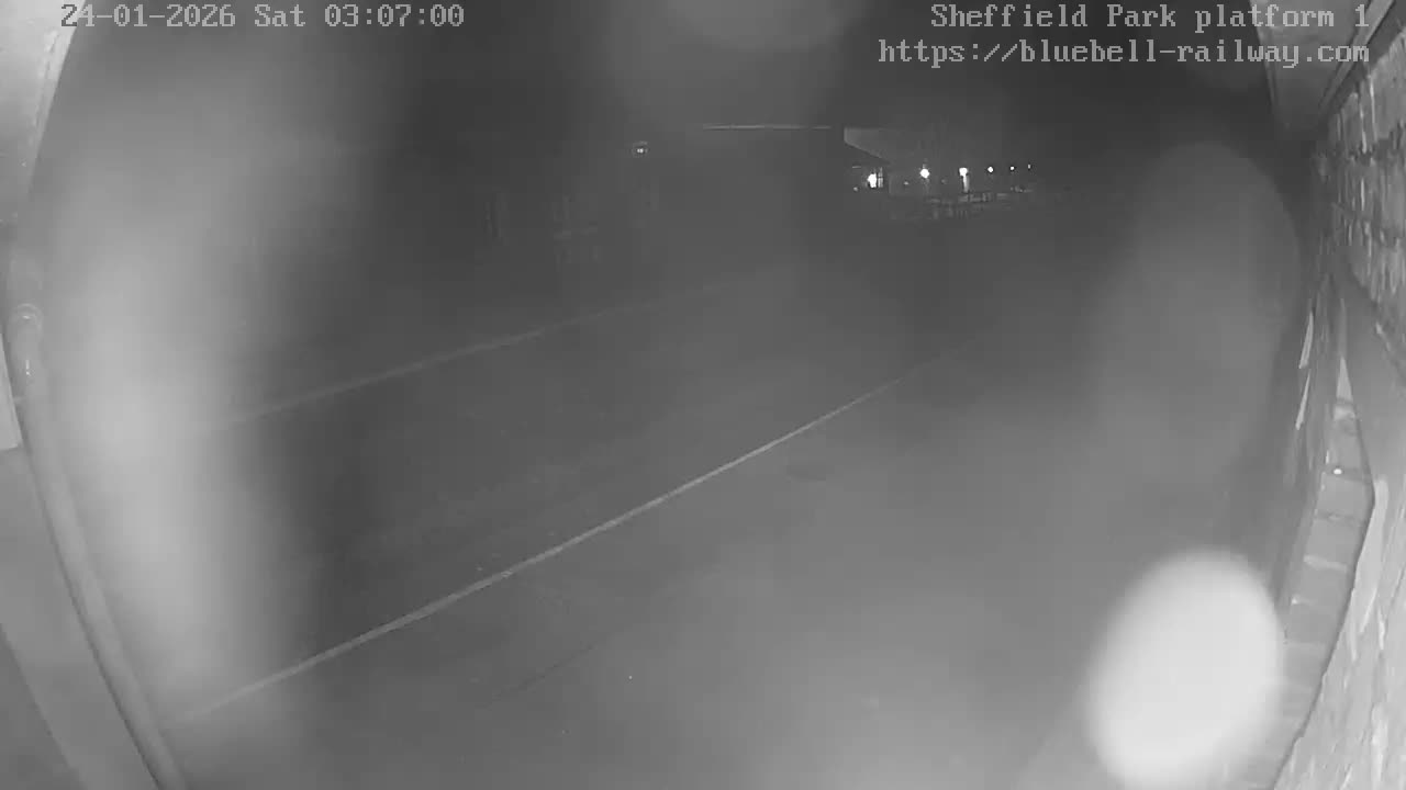 Platform 1 East Sheffield Green, Bluebell Railway, Sheffield Park Station  Live Cam - Uckfield, Wealden, East Sussex, South East, England, United Kingdom