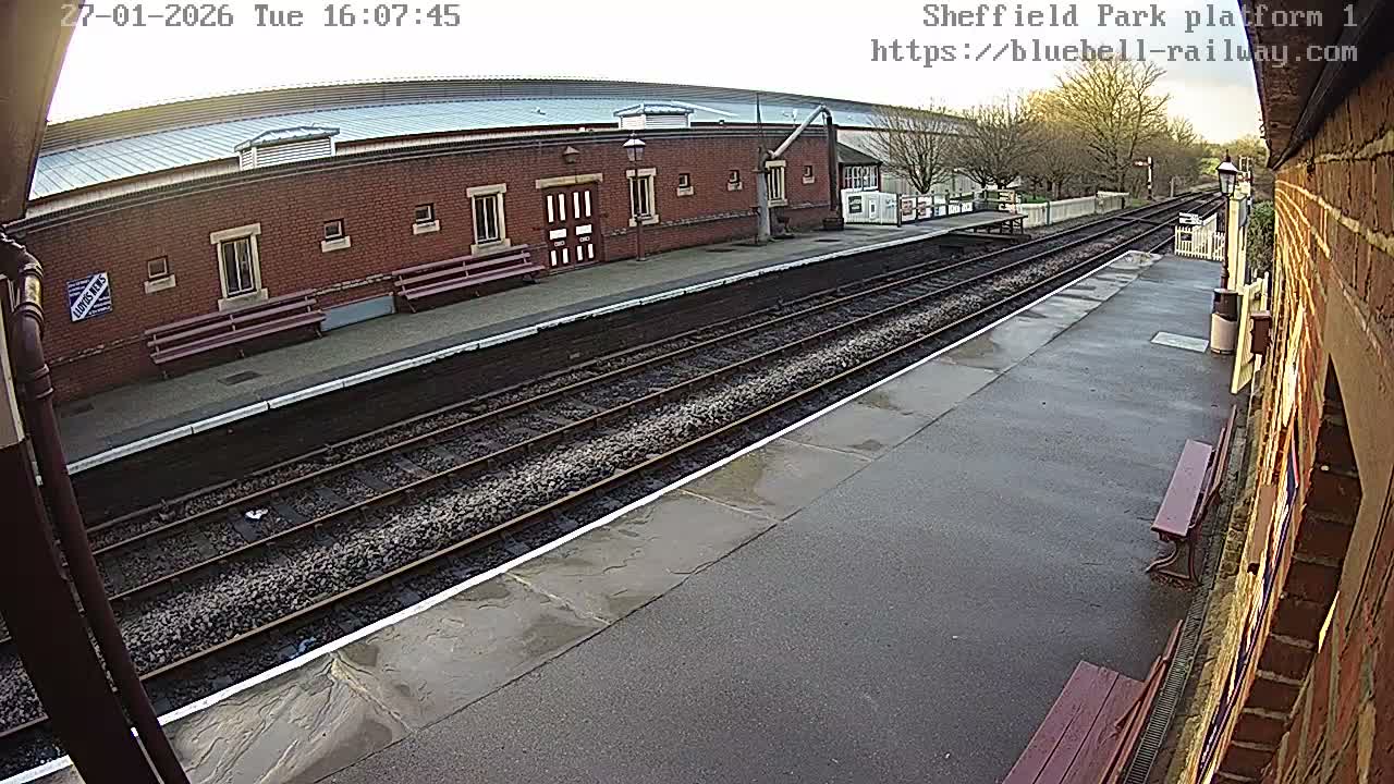 Platform 1 East Sheffield Green, Bluebell Railway, Sheffield Park Station  Live Cam - Uckfield, Wealden, East Sussex, South East, England, United Kingdom