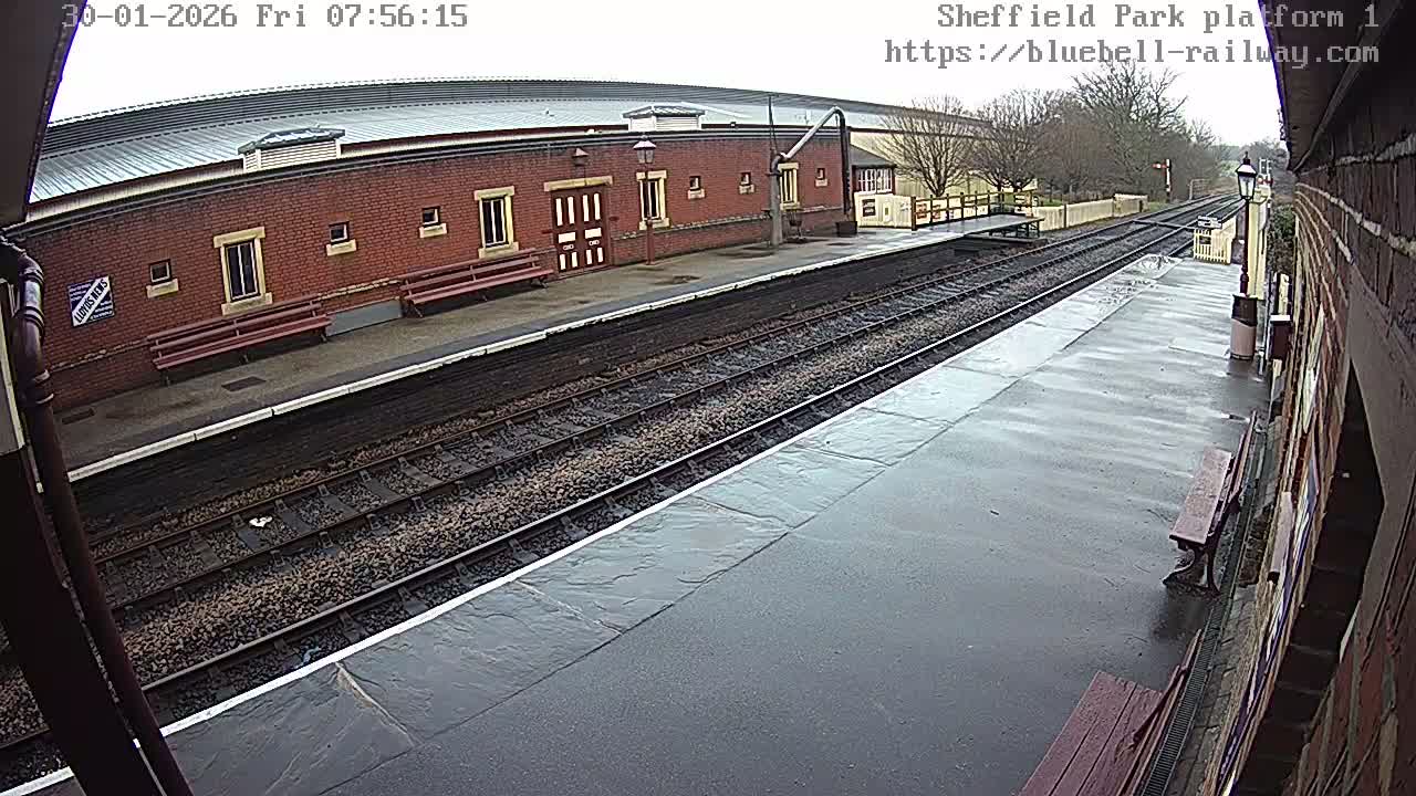 Platform 1 East Sheffield Green, Bluebell Railway, Sheffield Park Station  Live Cam - Uckfield, Wealden, East Sussex, South East, England, United Kingdom