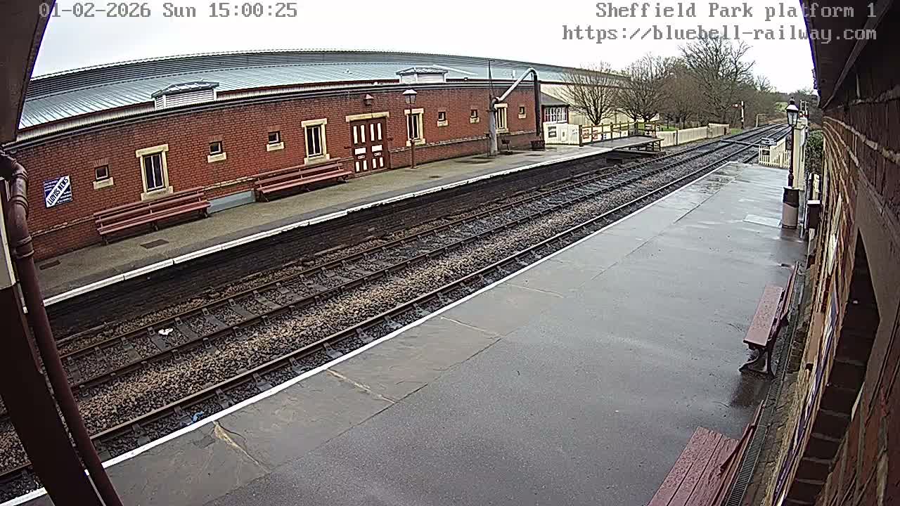 Platform 1 East Sheffield Green, Bluebell Railway, Sheffield Park Station  Live Cam - Uckfield, Wealden, East Sussex, South East, England, United Kingdom