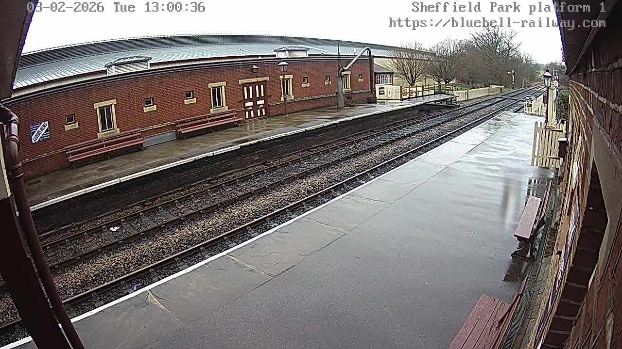 Platform 1 East Sheffield Green, Bluebell Railway, Sheffield Park Station  Live Cam - Uckfield, Wealden, East Sussex, South East, England, United Kingdom