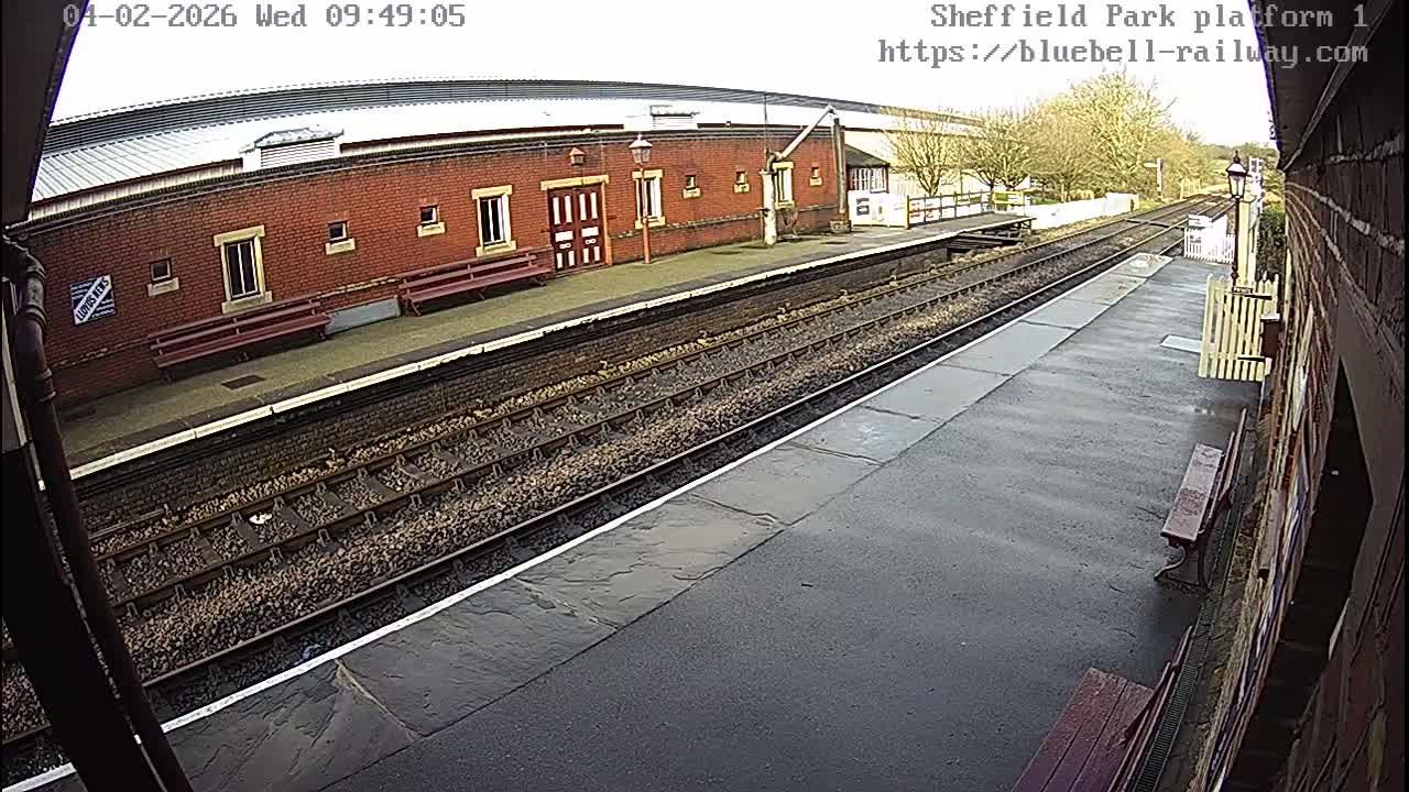 Platform 1 East Sheffield Green, Bluebell Railway, Sheffield Park Station  Live Cam - Uckfield, Wealden, East Sussex, South East, England, United Kingdom