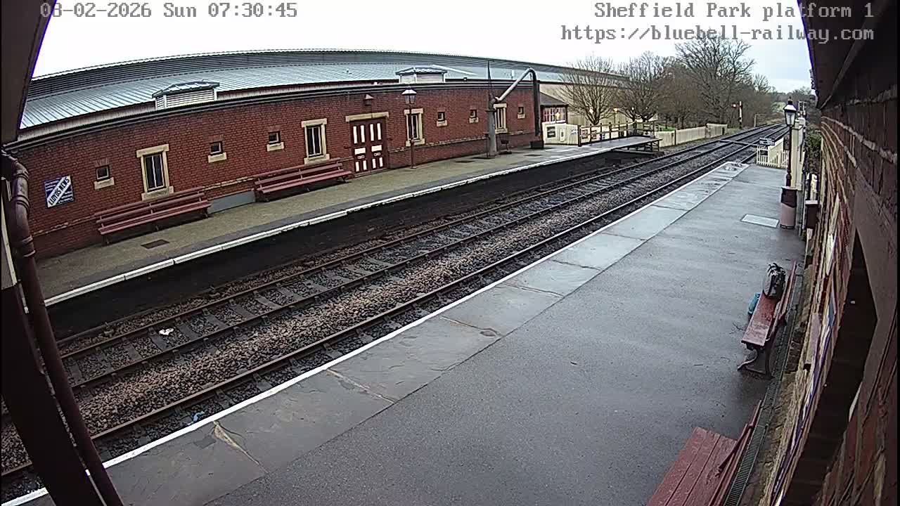 Platform 1 East Sheffield Green, Bluebell Railway, Sheffield Park Station  Live Cam - Uckfield, Wealden, East Sussex, South East, England, United Kingdom