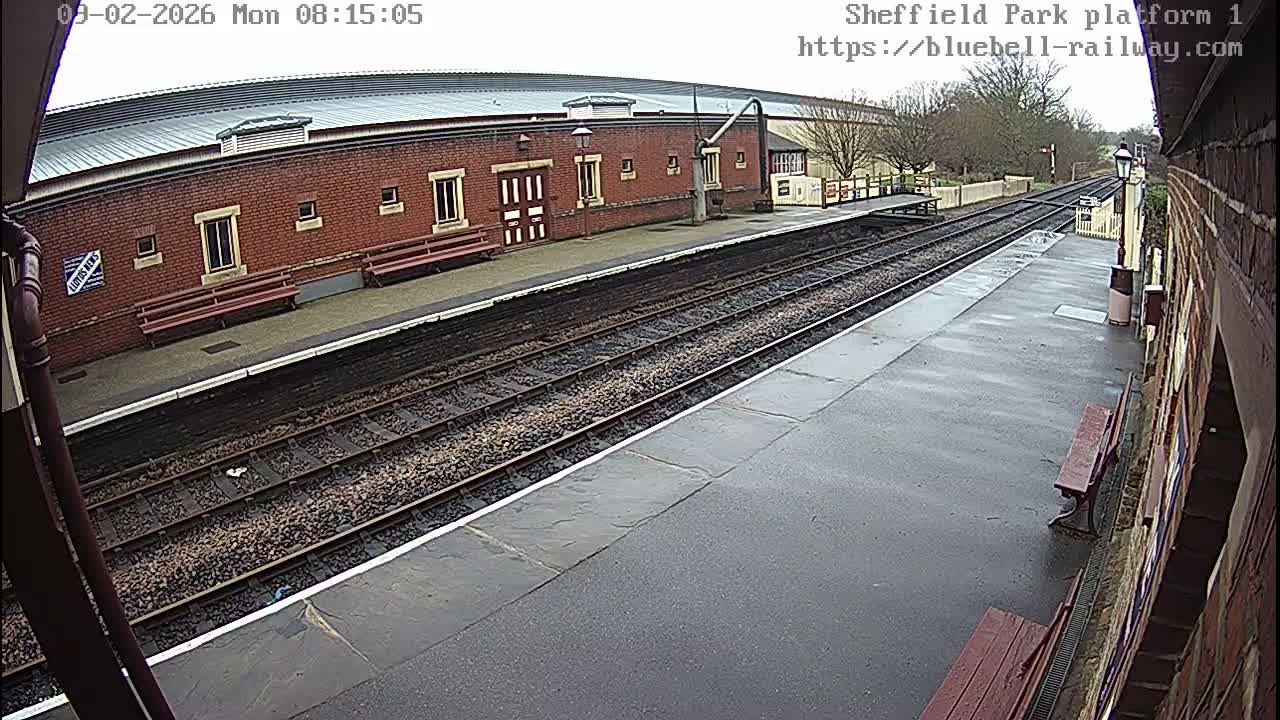 Platform 1 East Sheffield Green, Bluebell Railway, Sheffield Park Station  Live Cam - Uckfield, Wealden, East Sussex, South East, England, United Kingdom