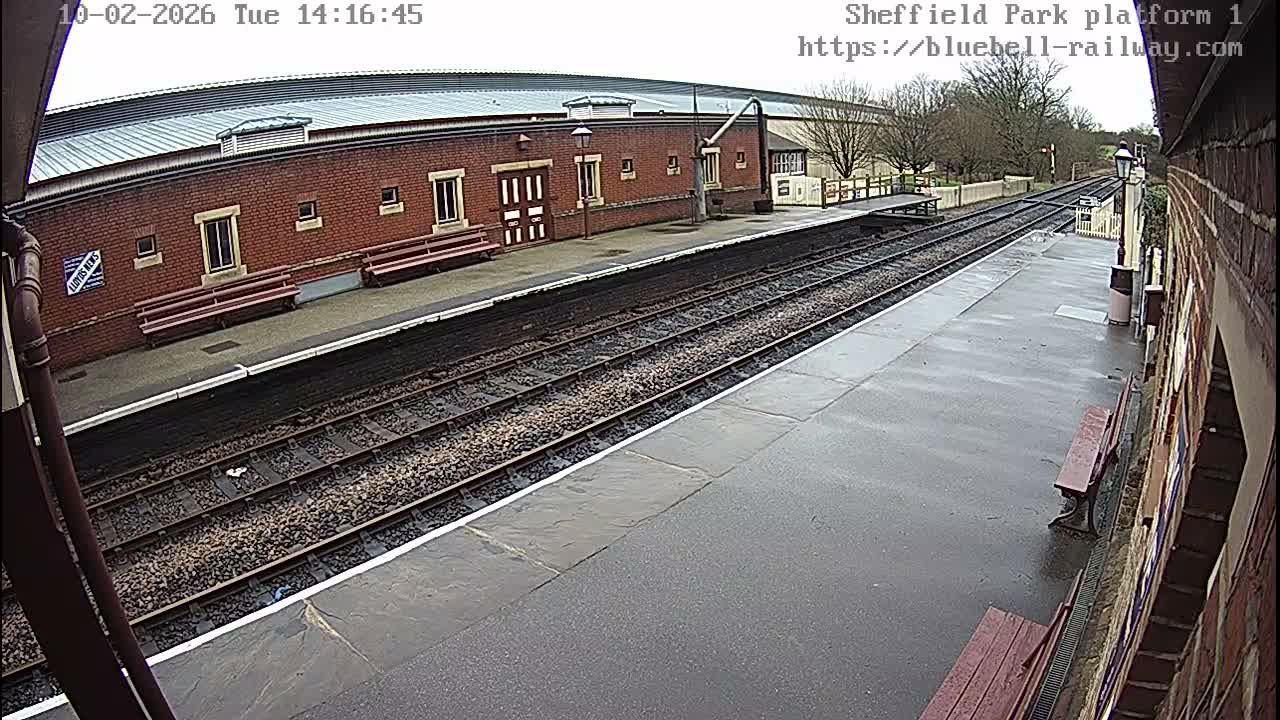Platform 1 East Sheffield Green, Bluebell Railway, Sheffield Park Station  Live Cam - Uckfield, Wealden, East Sussex, South East, England, United Kingdom