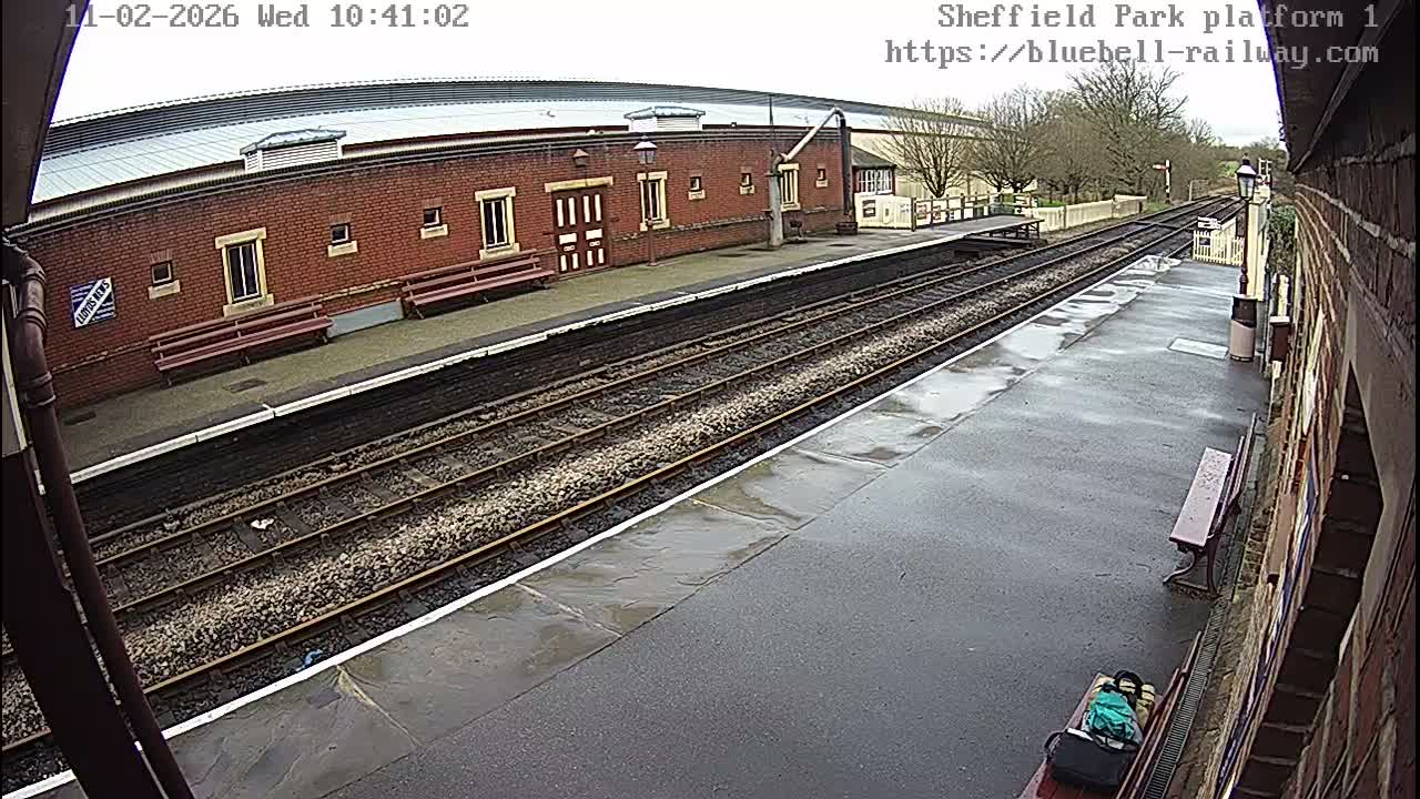 Platform 1 East Sheffield Green, Bluebell Railway, Sheffield Park Station  Live Cam - Uckfield, Wealden, East Sussex, South East, England, United Kingdom