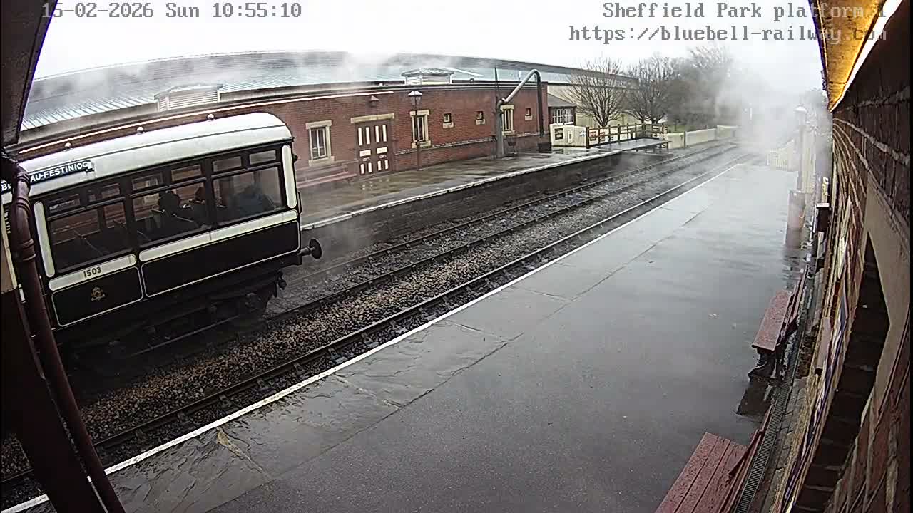Platform 1 East Sheffield Green, Bluebell Railway, Sheffield Park Station  Live Cam - Uckfield, Wealden, East Sussex, South East, England, United Kingdom