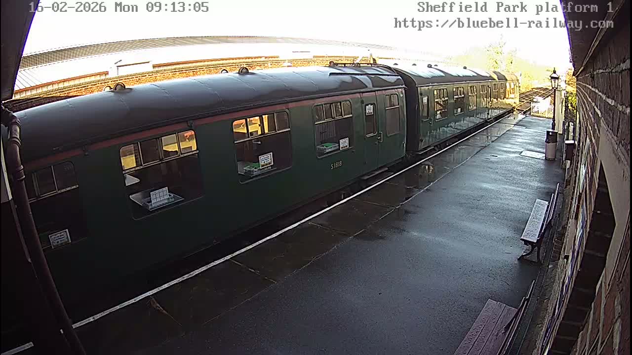 Platform 1 East Sheffield Green, Bluebell Railway, Sheffield Park Station  Live Cam - Uckfield, Wealden, East Sussex, South East, England, United Kingdom