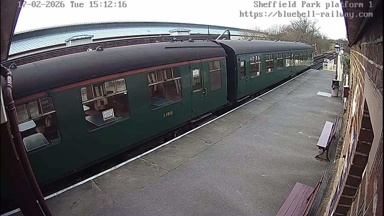 Platform 1 East Sheffield Green, Bluebell Railway, Sheffield Park Station  Live Cam - Uckfield, Wealden, East Sussex, South East, England, United Kingdom
