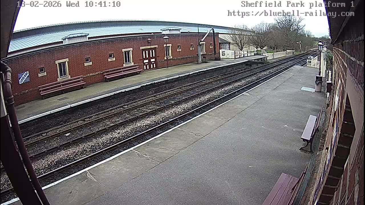 Platform 1 East Sheffield Green, Bluebell Railway, Sheffield Park Station  Live Cam - Uckfield, Wealden, East Sussex, South East, England, United Kingdom