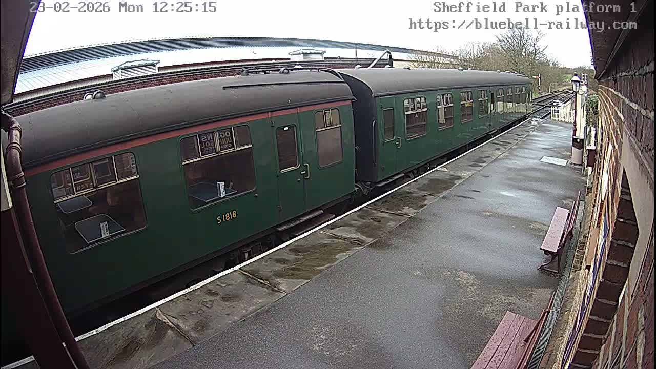 Platform 1 East Sheffield Green, Bluebell Railway, Sheffield Park Station  Live Cam - Uckfield, Wealden, East Sussex, South East, England, United Kingdom
