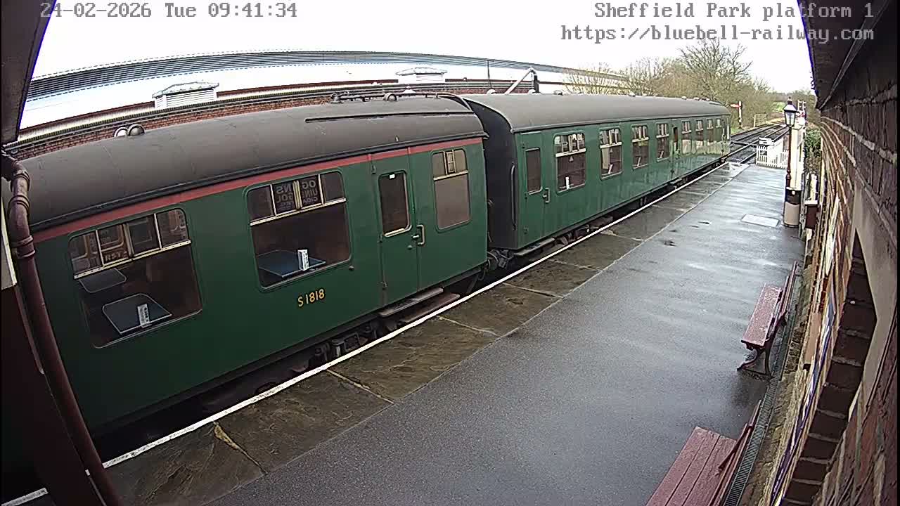Platform 1 East Sheffield Green, Bluebell Railway, Sheffield Park Station  Live Cam - Uckfield, Wealden, East Sussex, South East, England, United Kingdom