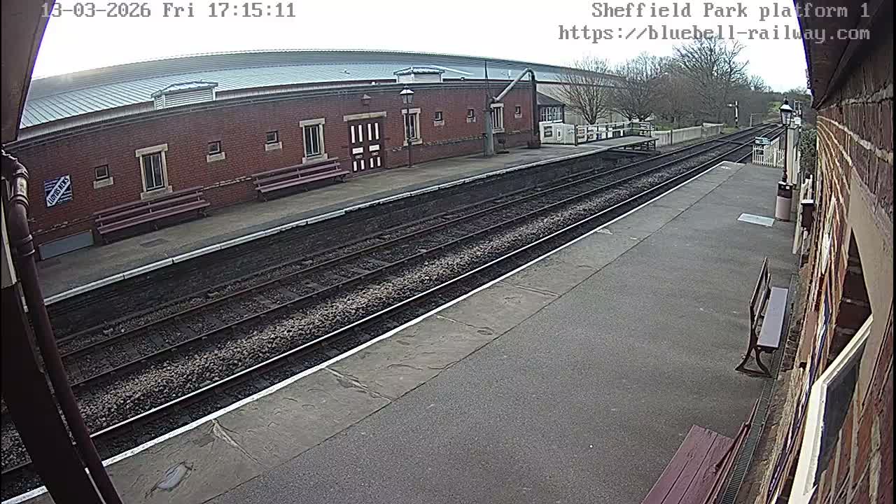 Platform 1 East Sheffield Green, Bluebell Railway, Sheffield Park Station  Live Cam - Uckfield, Wealden, East Sussex, South East, England, United Kingdom