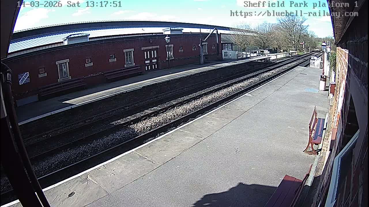 Platform 1 East Sheffield Green, Bluebell Railway, Sheffield Park Station  Live Cam - Uckfield, Wealden, East Sussex, South East, England, United Kingdom