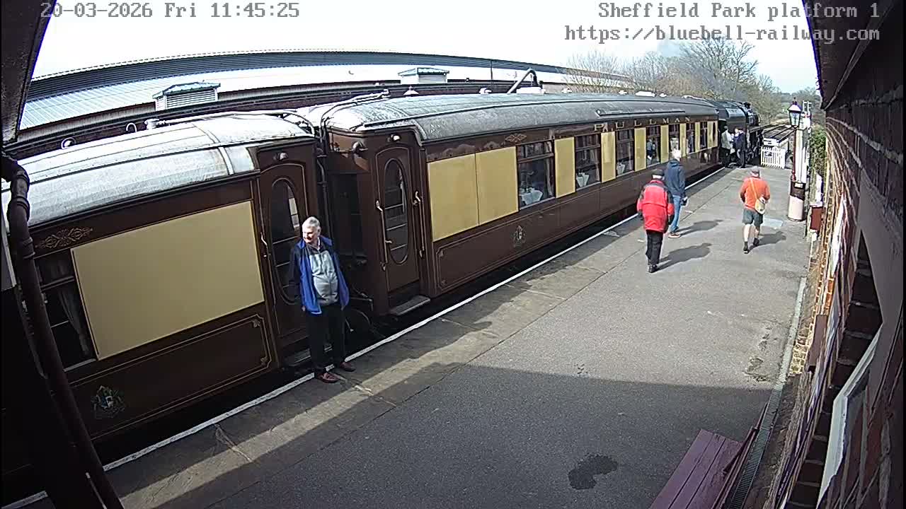Platform 1 East Sheffield Green, Bluebell Railway, Sheffield Park Station  Live Cam - Uckfield, Wealden, East Sussex, South East, England, United Kingdom