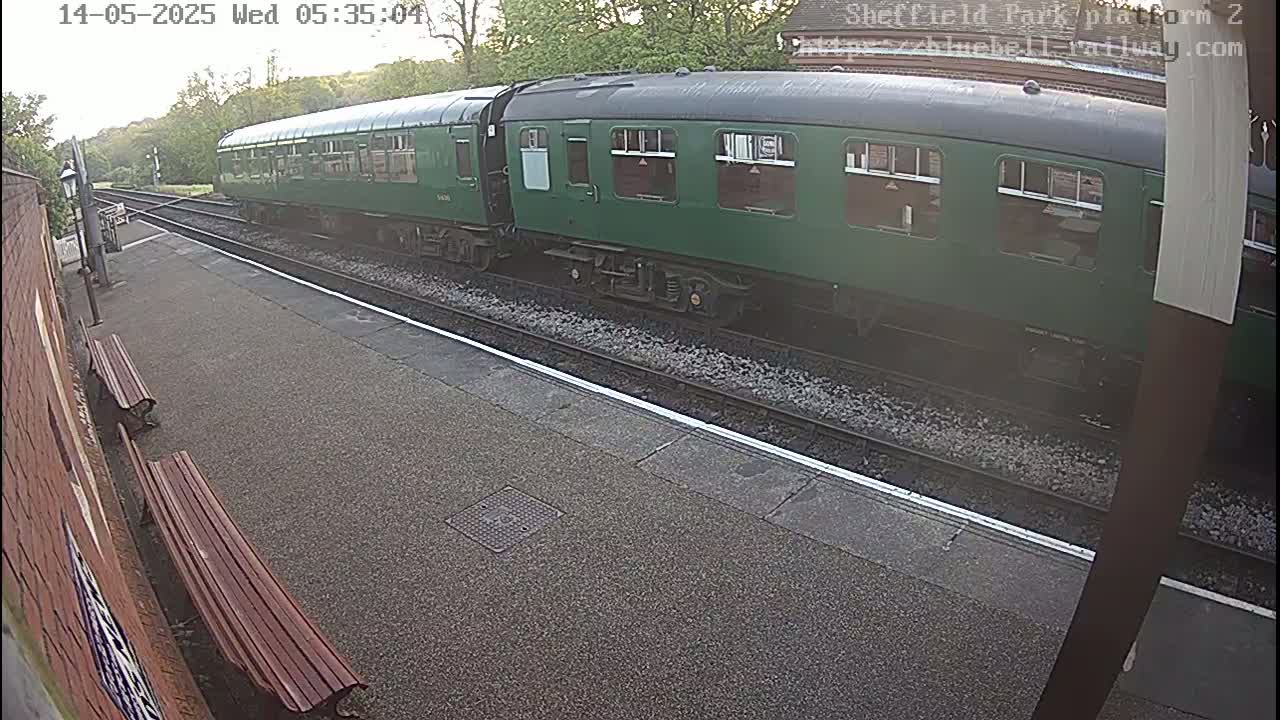 Platform 2 West Sheffield Green, Bluebell Railway, Sheffield Park Station  Live Cam - Uckfield, Wealden, East Sussex, South East, England, United Kingdom