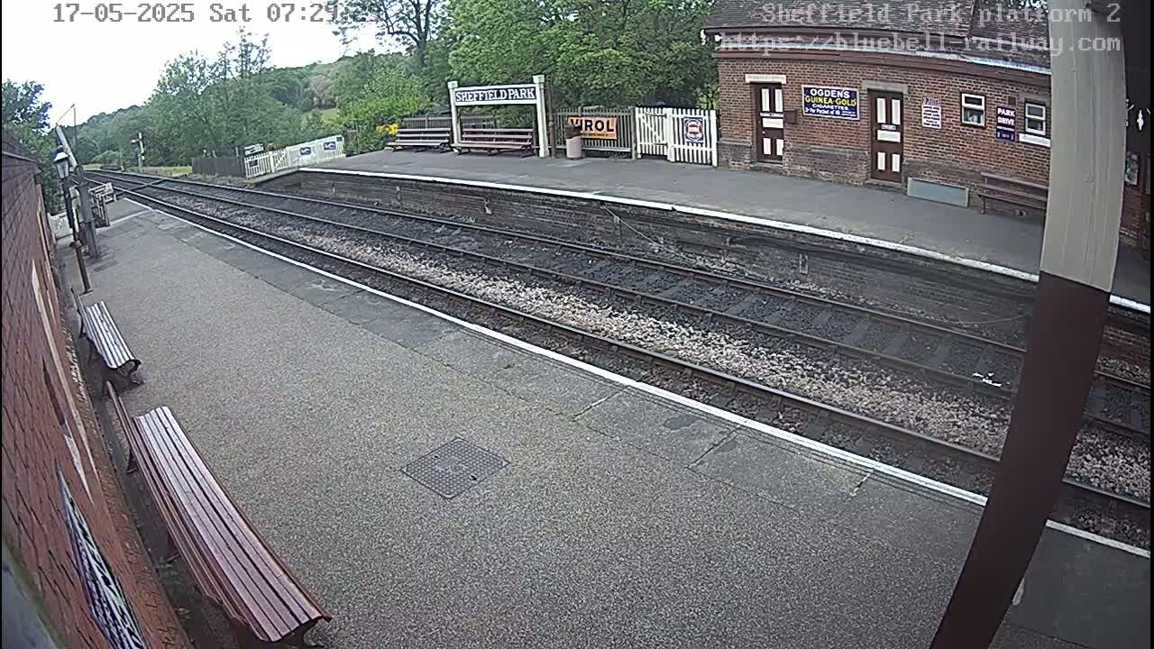 Platform 2 West Sheffield Green, Bluebell Railway, Sheffield Park Station  Live Cam - Uckfield, Wealden, East Sussex, South East, England, United Kingdom