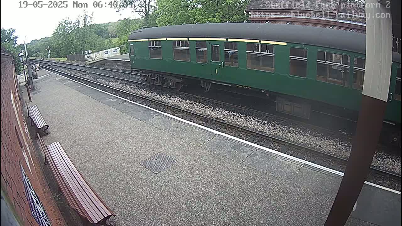 Platform 2 West Sheffield Green, Bluebell Railway, Sheffield Park Station  Live Cam - Uckfield, Wealden, East Sussex, South East, England, United Kingdom