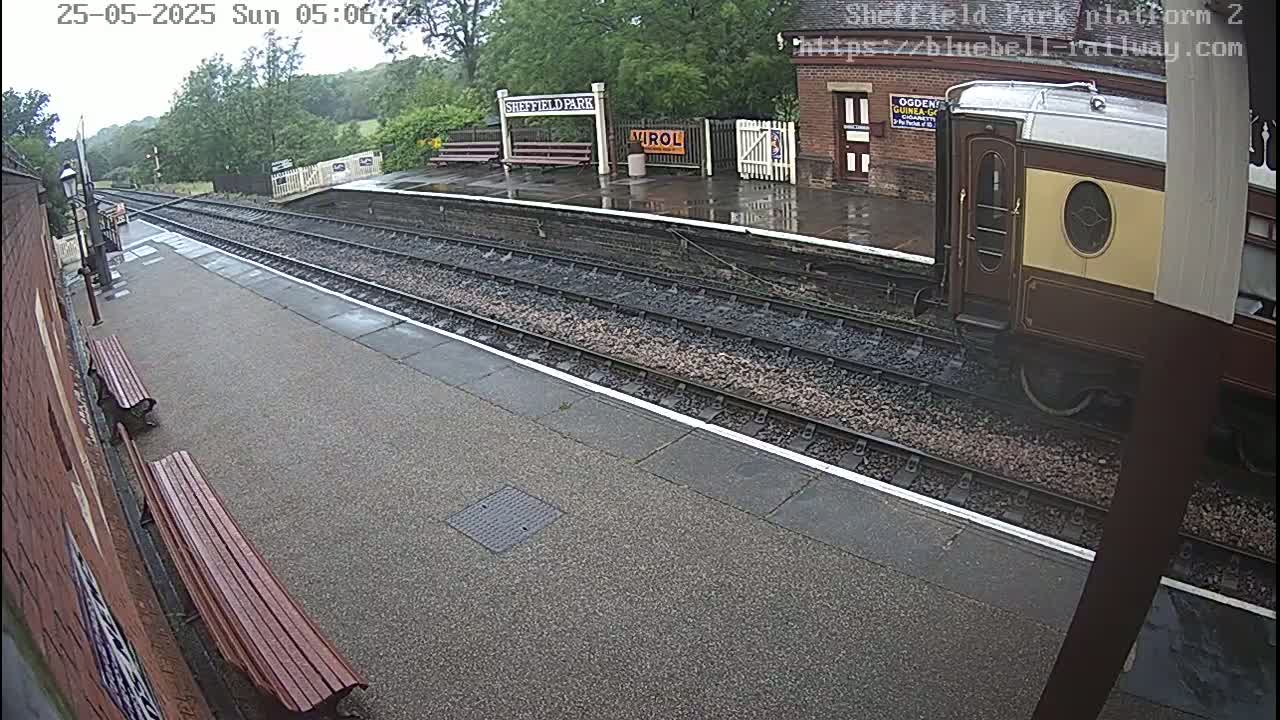 Platform 2 West Sheffield Green, Bluebell Railway, Sheffield Park Station  Live Cam - Uckfield, Wealden, East Sussex, South East, England, United Kingdom