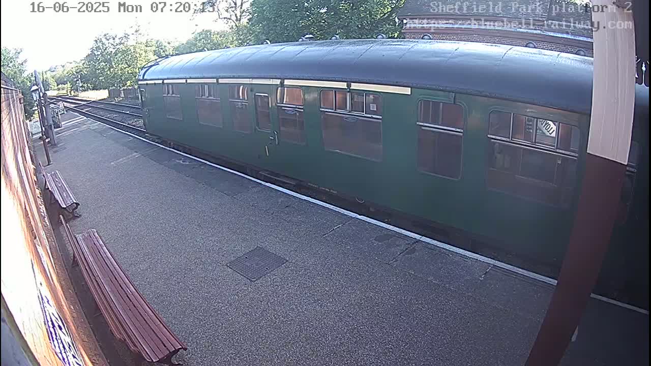 Platform 2 West Sheffield Green, Bluebell Railway, Sheffield Park Station  Live Cam - Uckfield, Wealden, East Sussex, South East, England, United Kingdom