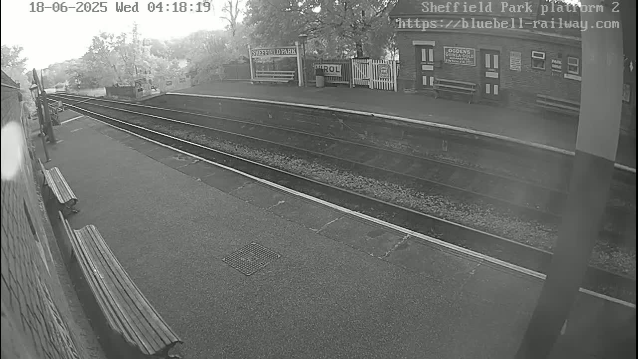 Platform 2 West Sheffield Green, Bluebell Railway, Sheffield Park Station  Live Cam - Uckfield, Wealden, East Sussex, South East, England, United Kingdom