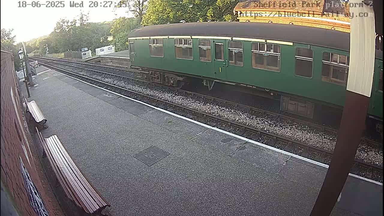 Platform 2 West Sheffield Green, Bluebell Railway, Sheffield Park Station  Live Cam - Uckfield, Wealden, East Sussex, South East, England, United Kingdom
