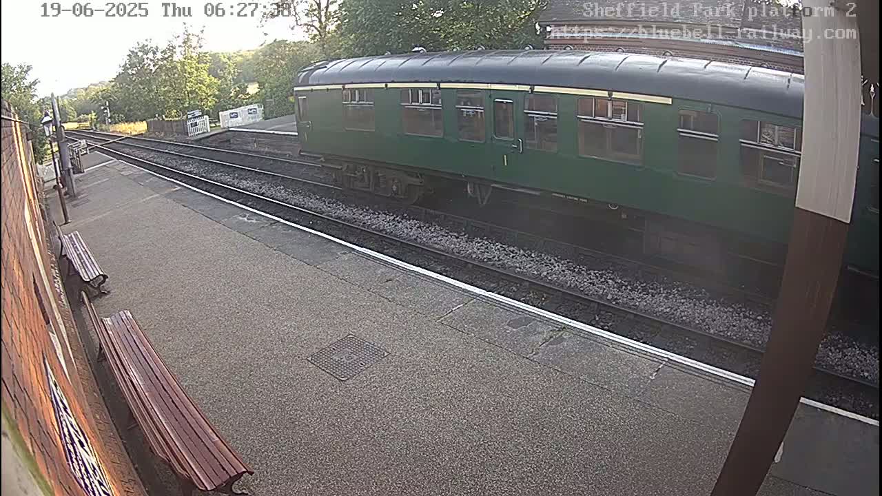 Platform 2 West Sheffield Green, Bluebell Railway, Sheffield Park Station  Live Cam - Uckfield, Wealden, East Sussex, South East, England, United Kingdom