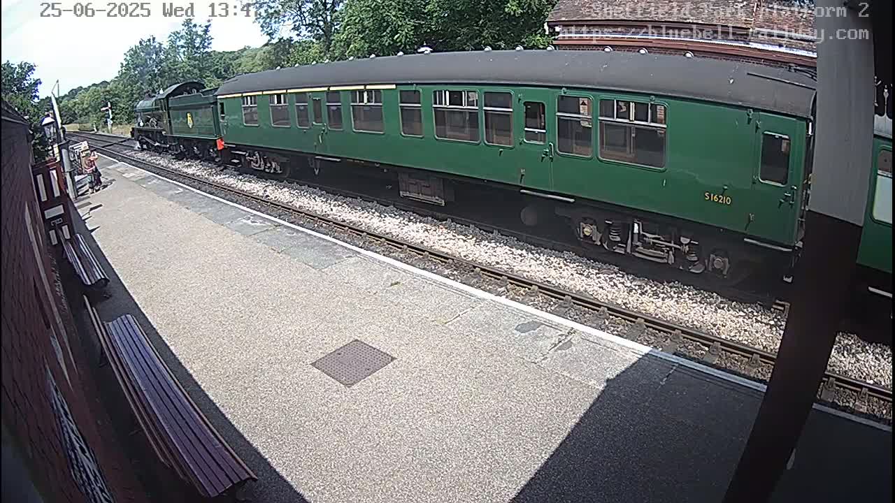 Platform 2 West Sheffield Green, Bluebell Railway, Sheffield Park Station  Live Cam - Uckfield, Wealden, East Sussex, South East, England, United Kingdom