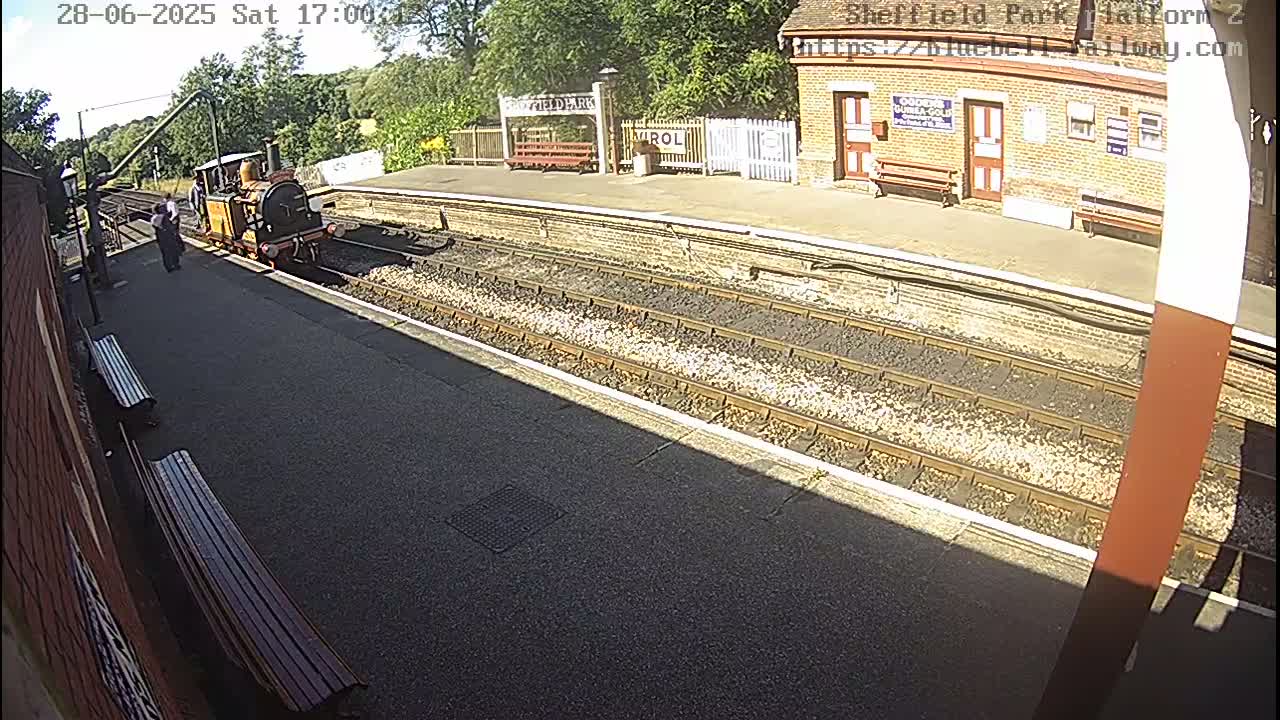 Platform 2 West Sheffield Green, Bluebell Railway, Sheffield Park Station  Live Cam - Uckfield, Wealden, East Sussex, South East, England, United Kingdom