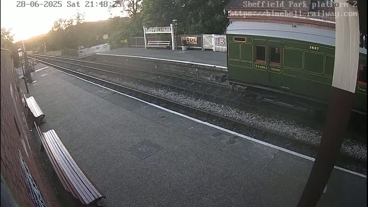 Platform 2 West Sheffield Green, Bluebell Railway, Sheffield Park Station  Live Cam - Uckfield, Wealden, East Sussex, South East, England, United Kingdom