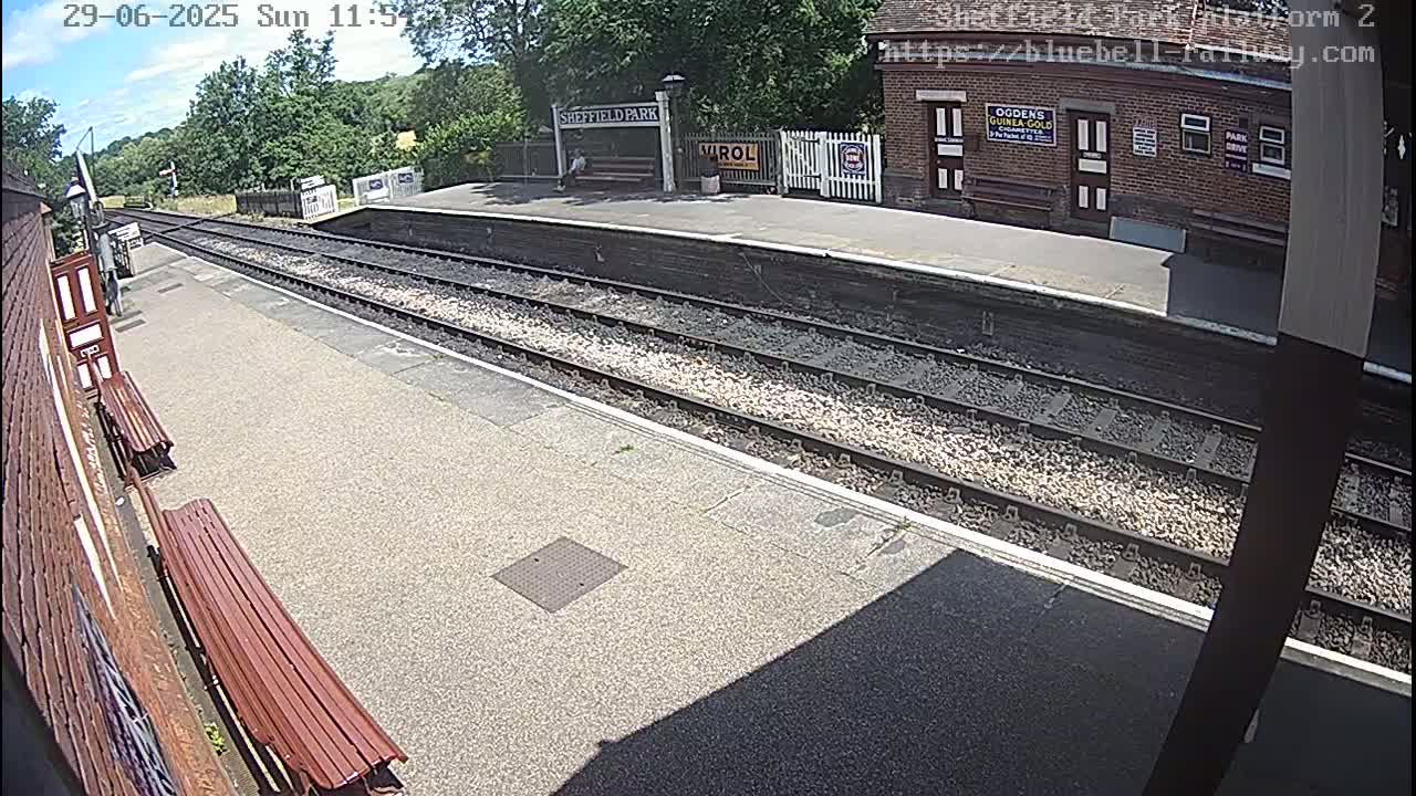 Platform 2 West Sheffield Green, Bluebell Railway, Sheffield Park Station  Live Cam - Uckfield, Wealden, East Sussex, South East, England, United Kingdom