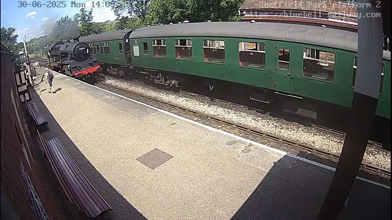 Platform 2 West Sheffield Green, Bluebell Railway, Sheffield Park Station  Live Cam - Uckfield, Wealden, East Sussex, South East, England, United Kingdom