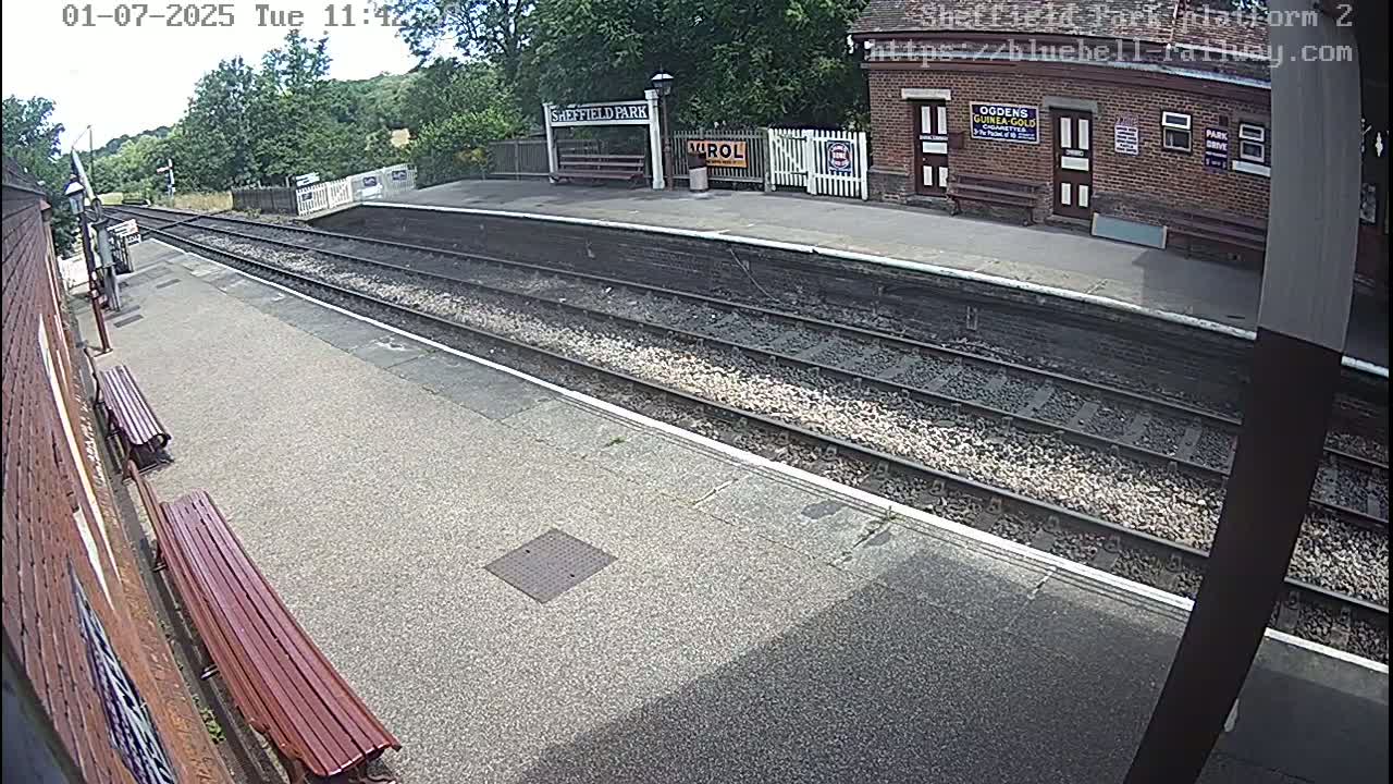 Platform 2 West Sheffield Green, Bluebell Railway, Sheffield Park Station  Live Cam - Uckfield, Wealden, East Sussex, South East, England, United Kingdom