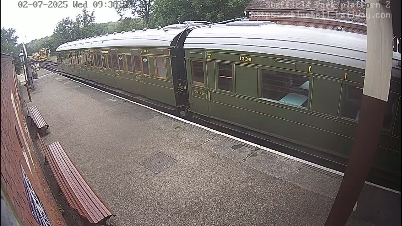 Platform 2 West Sheffield Green, Bluebell Railway, Sheffield Park Station  Live Cam - Uckfield, Wealden, East Sussex, South East, England, United Kingdom