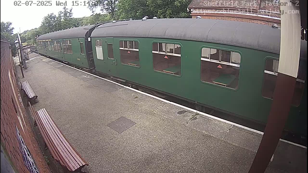 Platform 2 West Sheffield Green, Bluebell Railway, Sheffield Park Station  Live Cam - Uckfield, Wealden, East Sussex, South East, England, United Kingdom