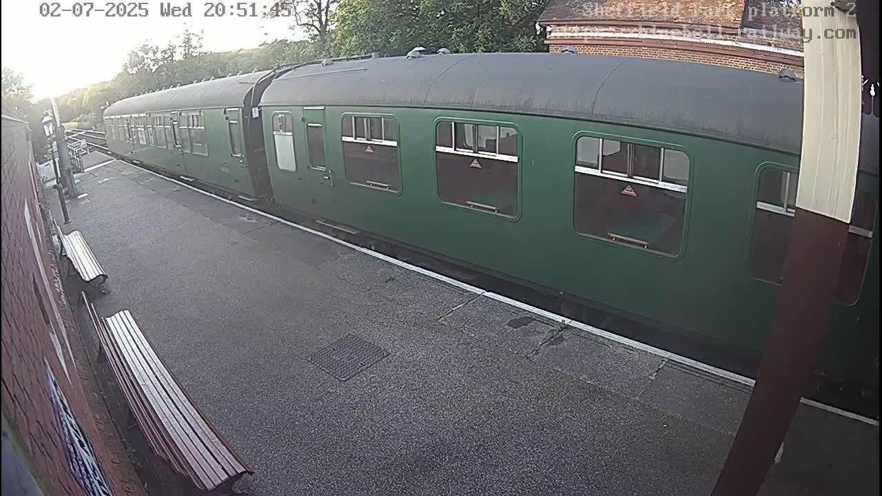 Platform 2 West Sheffield Green, Bluebell Railway, Sheffield Park Station  Live Cam - Uckfield, Wealden, East Sussex, South East, England, United Kingdom