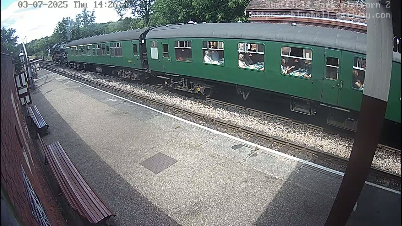 Platform 2 West Sheffield Green, Bluebell Railway, Sheffield Park Station  Live Cam - Uckfield, Wealden, East Sussex, South East, England, United Kingdom