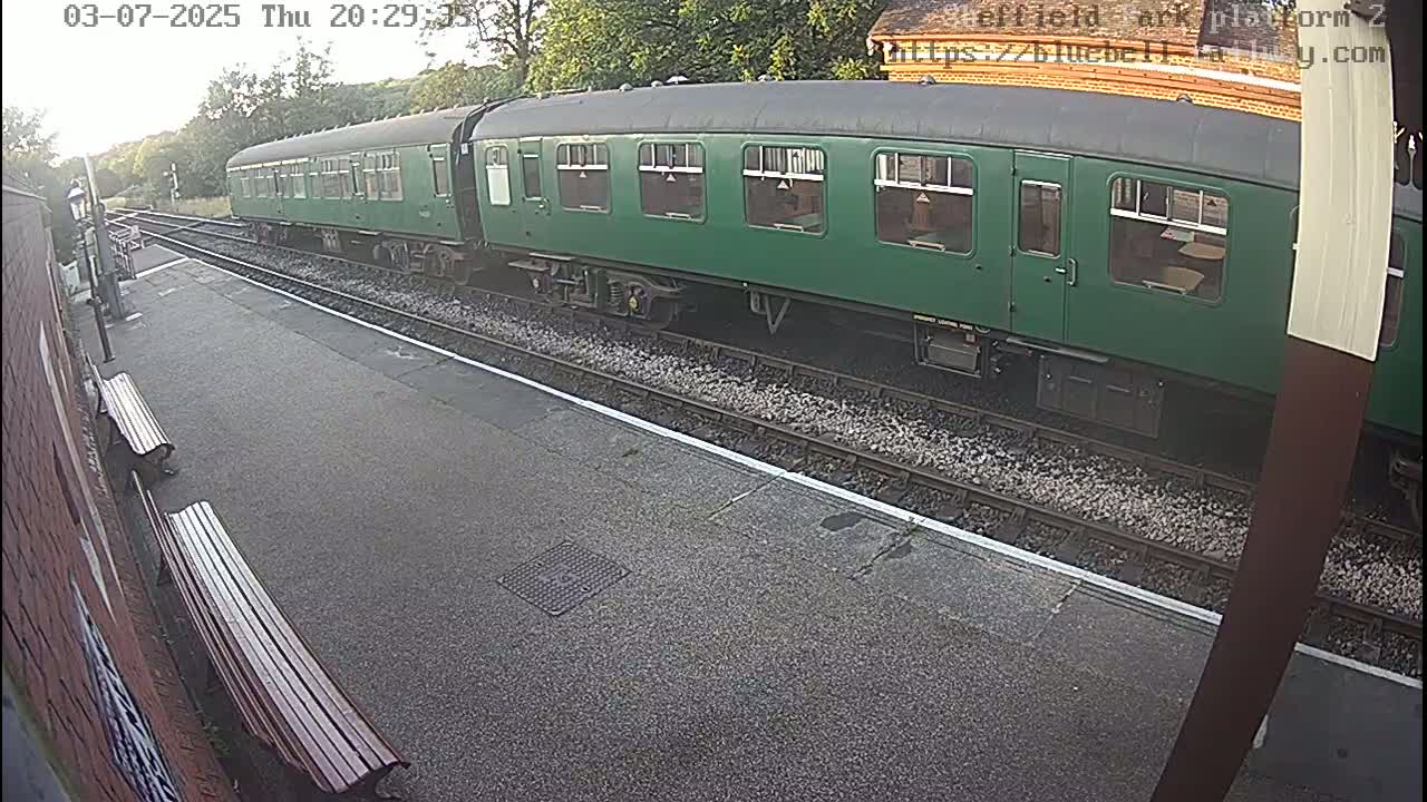 Platform 2 West Sheffield Green, Bluebell Railway, Sheffield Park Station  Live Cam - Uckfield, Wealden, East Sussex, South East, England, United Kingdom