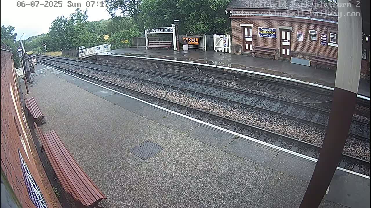 Platform 2 West Sheffield Green, Bluebell Railway, Sheffield Park Station  Live Cam - Uckfield, Wealden, East Sussex, South East, England, United Kingdom