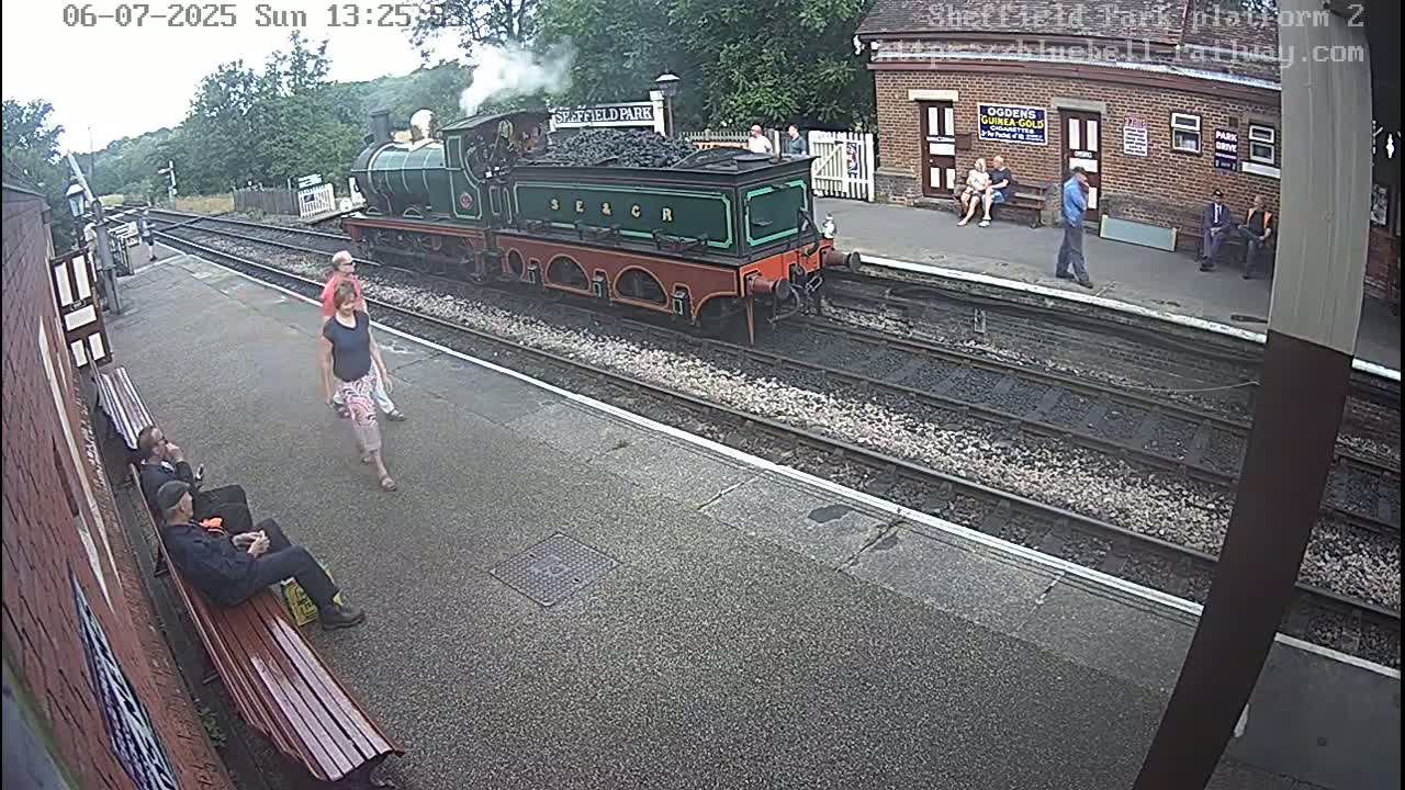 Platform 2 West Sheffield Green, Bluebell Railway, Sheffield Park Station  Live Cam - Uckfield, Wealden, East Sussex, South East, England, United Kingdom