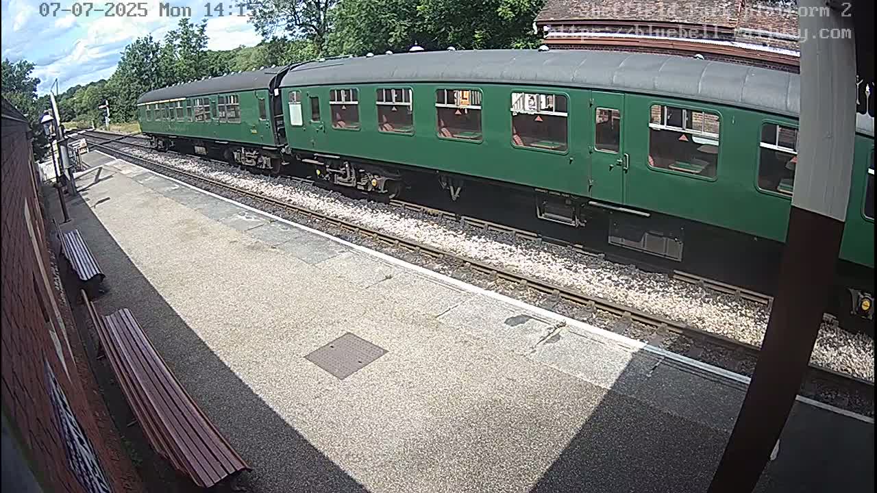 Platform 2 West Sheffield Green, Bluebell Railway, Sheffield Park Station  Live Cam - Uckfield, Wealden, East Sussex, South East, England, United Kingdom