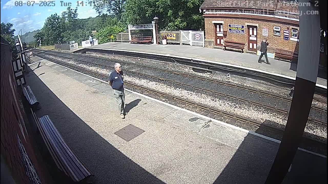 Platform 2 West Sheffield Green, Bluebell Railway, Sheffield Park Station  Live Cam - Uckfield, Wealden, East Sussex, South East, England, United Kingdom