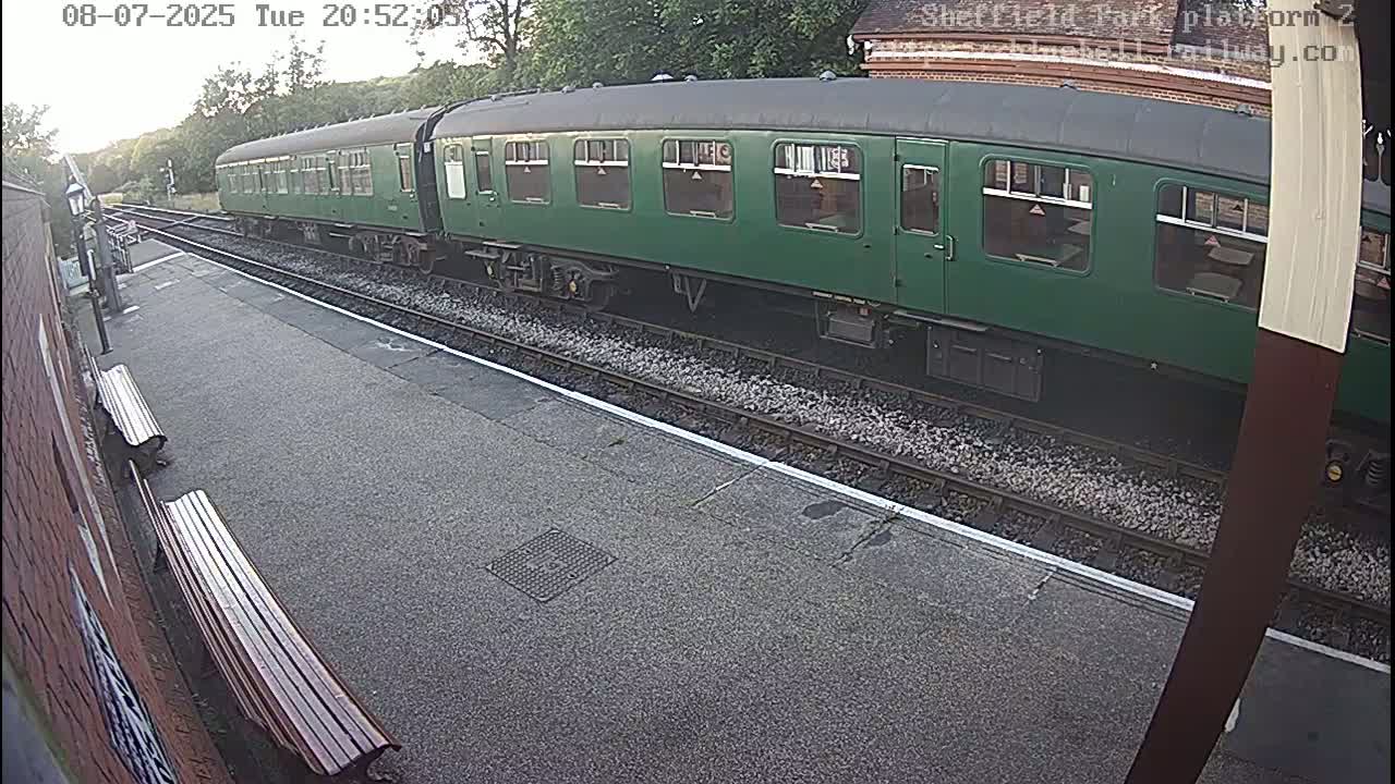 Platform 2 West Sheffield Green, Bluebell Railway, Sheffield Park Station  Live Cam - Uckfield, Wealden, East Sussex, South East, England, United Kingdom