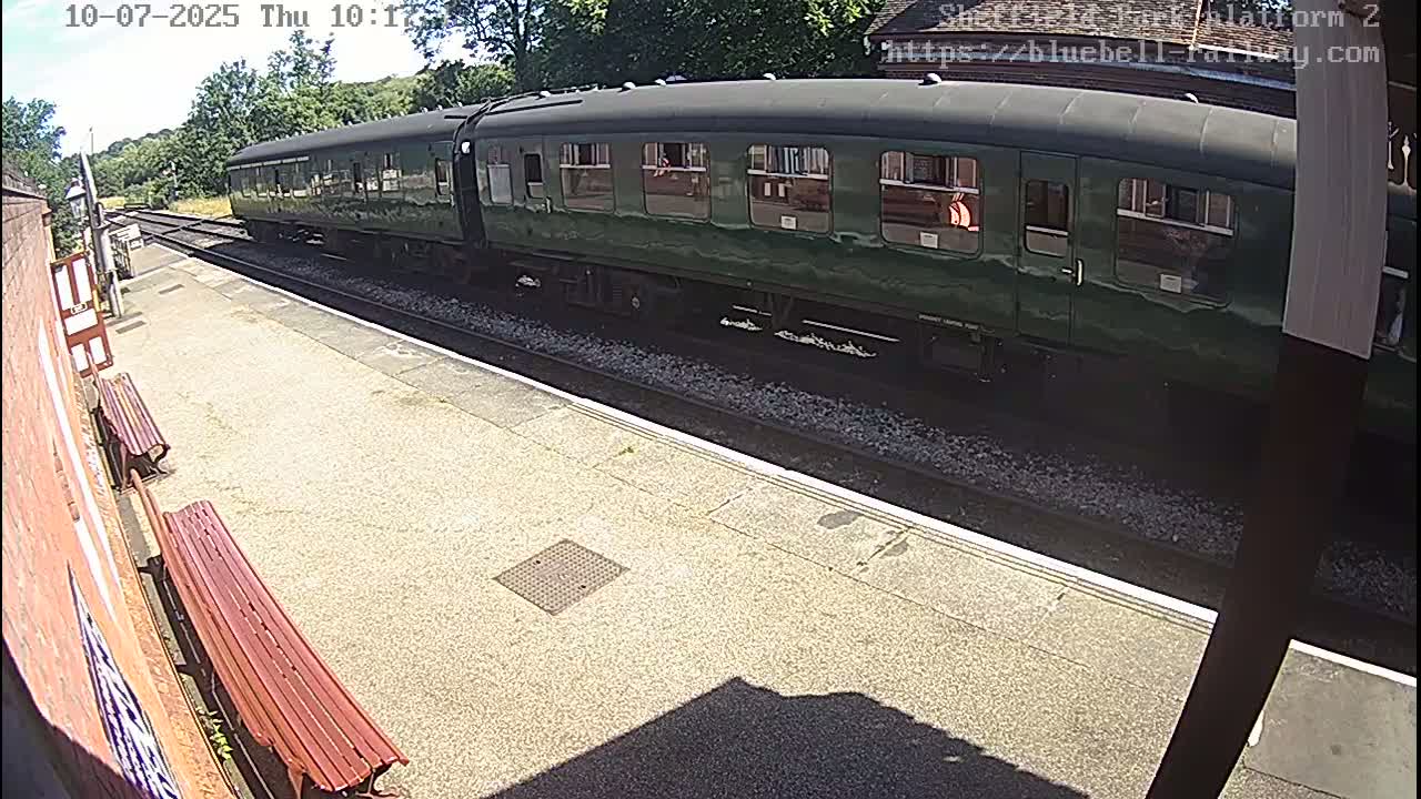 Platform 2 West Sheffield Green, Bluebell Railway, Sheffield Park Station  Live Cam - Uckfield, Wealden, East Sussex, South East, England, United Kingdom