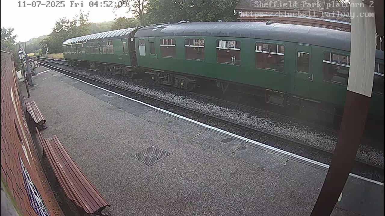 Platform 2 West Sheffield Green, Bluebell Railway, Sheffield Park Station  Live Cam - Uckfield, Wealden, East Sussex, South East, England, United Kingdom