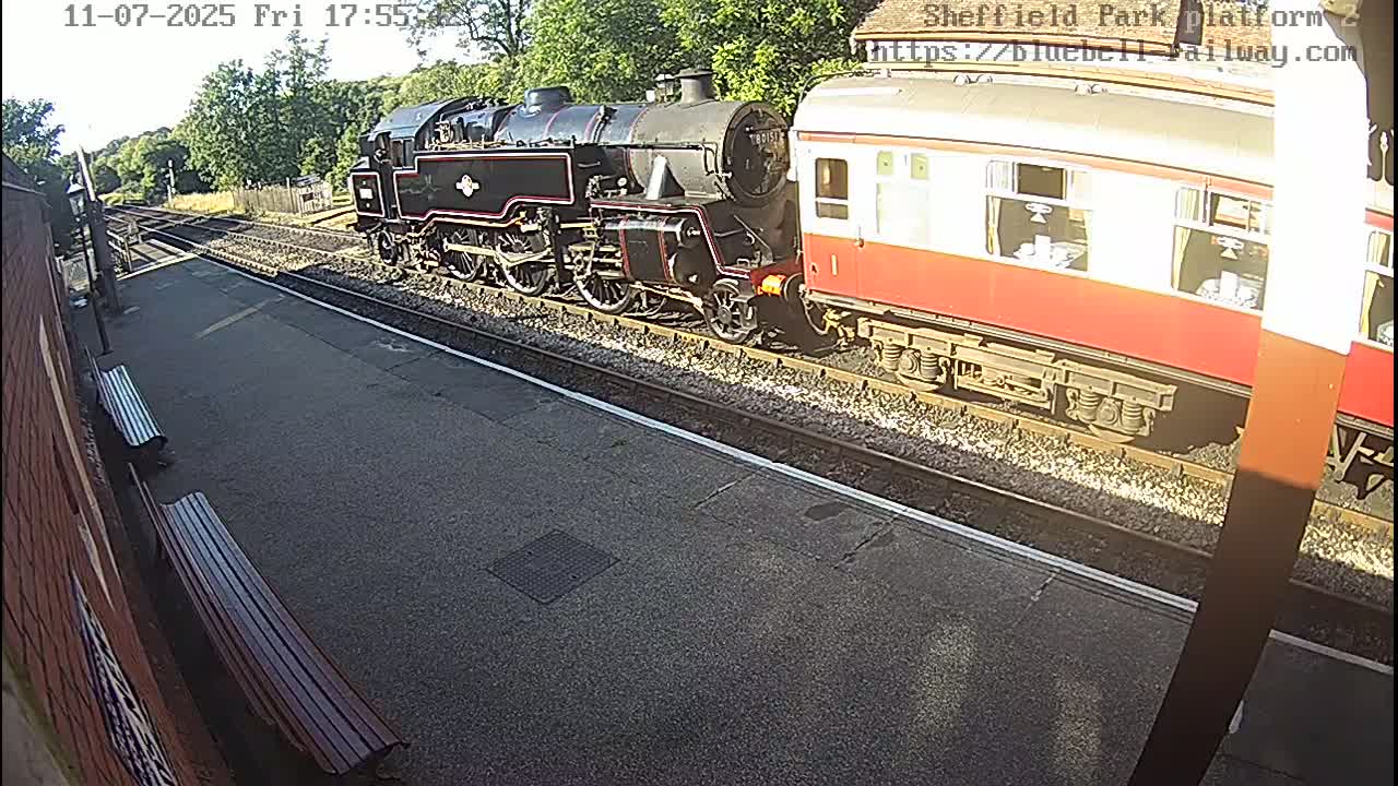 Platform 2 West Sheffield Green, Bluebell Railway, Sheffield Park Station  Live Cam - Uckfield, Wealden, East Sussex, South East, England, United Kingdom