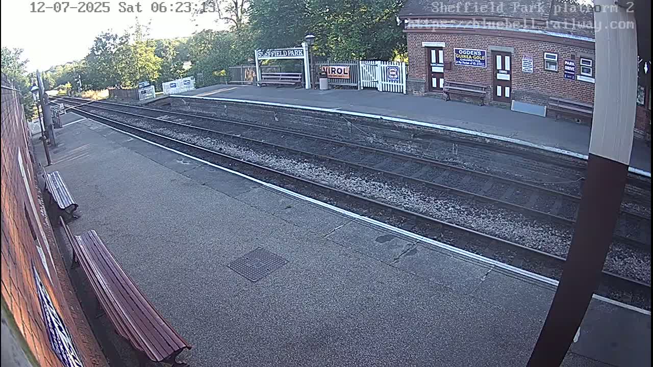 Platform 2 West Sheffield Green, Bluebell Railway, Sheffield Park Station  Live Cam - Uckfield, Wealden, East Sussex, South East, England, United Kingdom