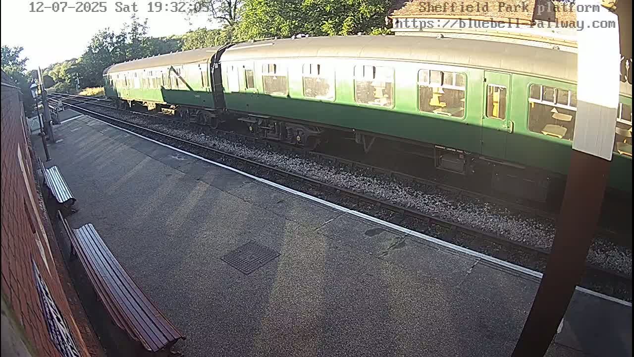 Platform 2 West Sheffield Green, Bluebell Railway, Sheffield Park Station  Live Cam - Uckfield, Wealden, East Sussex, South East, England, United Kingdom