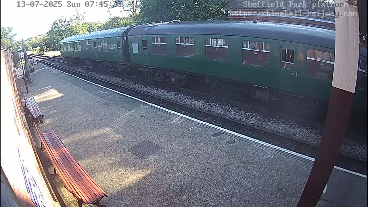 Platform 2 West Sheffield Green, Bluebell Railway, Sheffield Park Station  Live Cam - Uckfield, Wealden, East Sussex, South East, England, United Kingdom